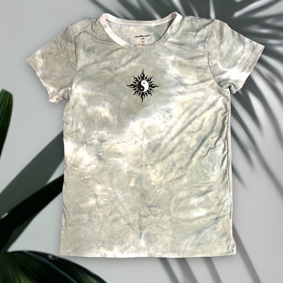 Charlotte Russe Tops - SOLD Charlotte Russe | Celestial Sun Yin Yang Tie-Dye Baby Tee Shirt Size Small